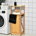 thumbnail image 6 of Evideco Tilt-Out Laundry Cabinet with Removable Hamper - 14.4"L x 13"W x 38.8"H Bamboo, 6 of 9
