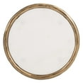thumbnail image 3 of SAFAVIEH Couture Jessa Glam Tall Glass Top Metal Round End Table, Brass/White, 3 of 5