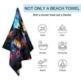 thumbnail image 2 of Wildflowers Butterfly Beach Towel Microfiber Beach Towels Sand Free Quick Dry Lightweight Travel Towels, 2 of 7