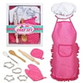 thumbnail image 1 of Conjunto de Disfraz de Chef para Niños Gorro y Delantal JM, 1 of 5