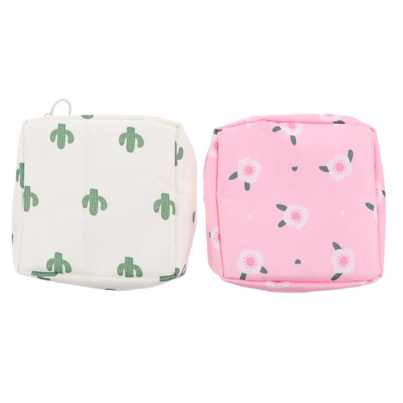PATKAW 2pcs Menstrual Pads Storage Pouch Sanitary Pad Bag Nursing Mat Storage Bag