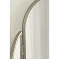 thumbnail image 3 of Kate and Laurel Amoli Modern Arched Tri-Fold Mirror, 28 x 28, Silver, Decorative Three-Piece Folding Arch Mirror for Tabletop Makeup Station or Bathroom Vanity Setup, 3 of 9