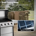 thumbnail image 5 of Feasto 5-Burner Propane Gas Grill, 48000 BTU Whole Stainless Steel Outdoor Grill with 2 Side Tables, Silver, 5 of 10