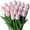 Pink, variant on Fake Tulips Flowers,Yellow Real Touch Tulips Bouquet for Mothers Day,QZS Reusable Artificial Spring Flowers for Wedding,Party,Kitchen,Home