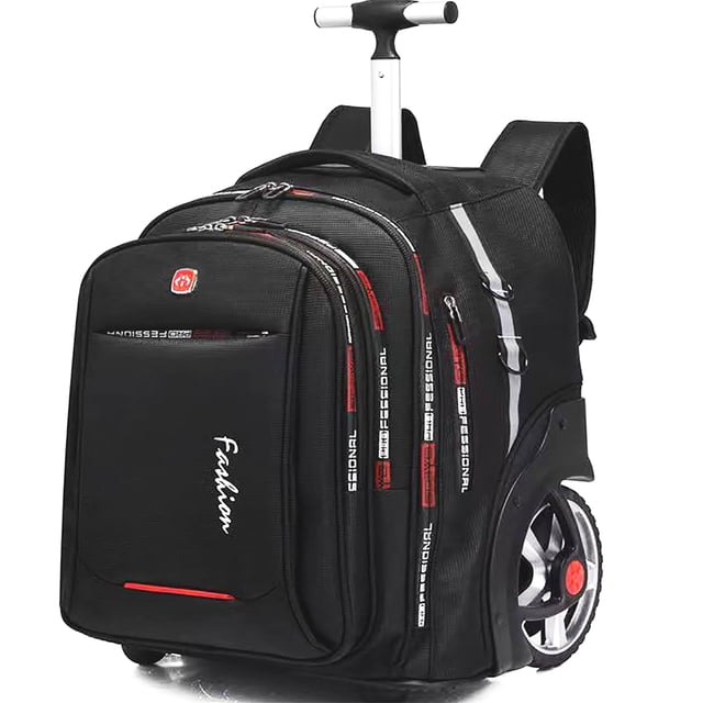 Mochila rodante PISKGODSF 55 L con ruedas para viajes de 15.6 pulgadas