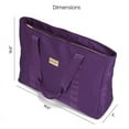 thumbnail image 5 of Badgley Mischka Fabric Nylon Travel Tote Bag in Purple, 5 of 5