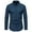 Blue#04, variant on Leesechin Mens Shirts Big and Tall Men's Long Sleeve Dress Shirt Regular Fit Casual Button-Down Solid Long Sleeve Turndown Collar Blouse & Shirt