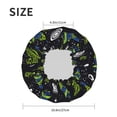 thumbnail image 5 of KLL Space Rockets Pattern Shower Cap & Bath Cap for Women,Reversible Oversized Waterproof Shower Caps for all Hair Lengths,Elastic Reusable Bathing Hair Cap, 5 of 7