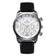 thumbnail image 1 of Reloj de cuarzo de cuero PU con esfera redonda de negocios para hombres digitales clásicos de moda (negro), 1 of 3