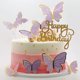 thumbnail image 5 of Cake Topper Naiircool 100 piezas Mariposas Rosa, Morado y Dorado, 5 of 7