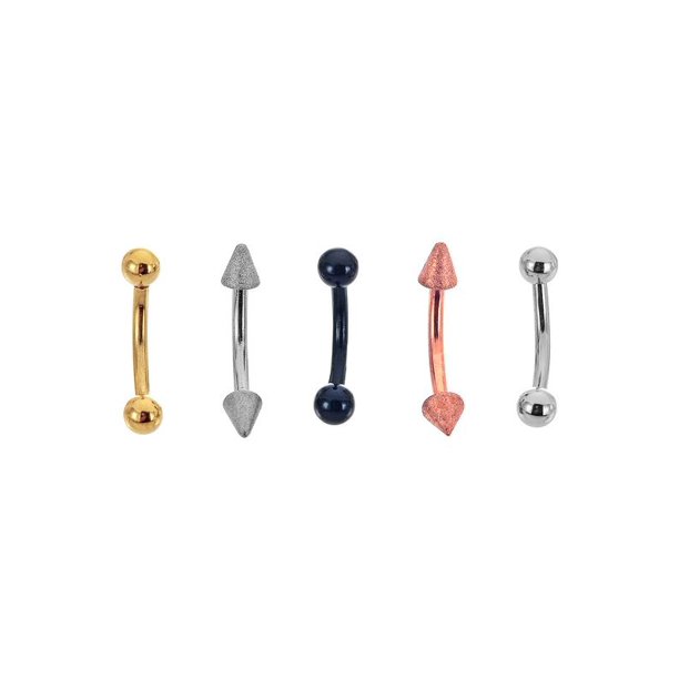 Forever New Body Jewelry 316L Stainless Steel 16G Multi Color Eyebrow