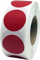 Clear Tester Circle Dot Stickers 13 mm 1//2 Inch Round 1000 Labels on a Roll