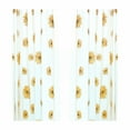 thumbnail image 1 of Cortinas y mosquiteras para balcón y salón con estampado de girasoles, ligeras y translúcidas, para salón, dormitorio, cocina y hogar, juego de 2, 1 of 8