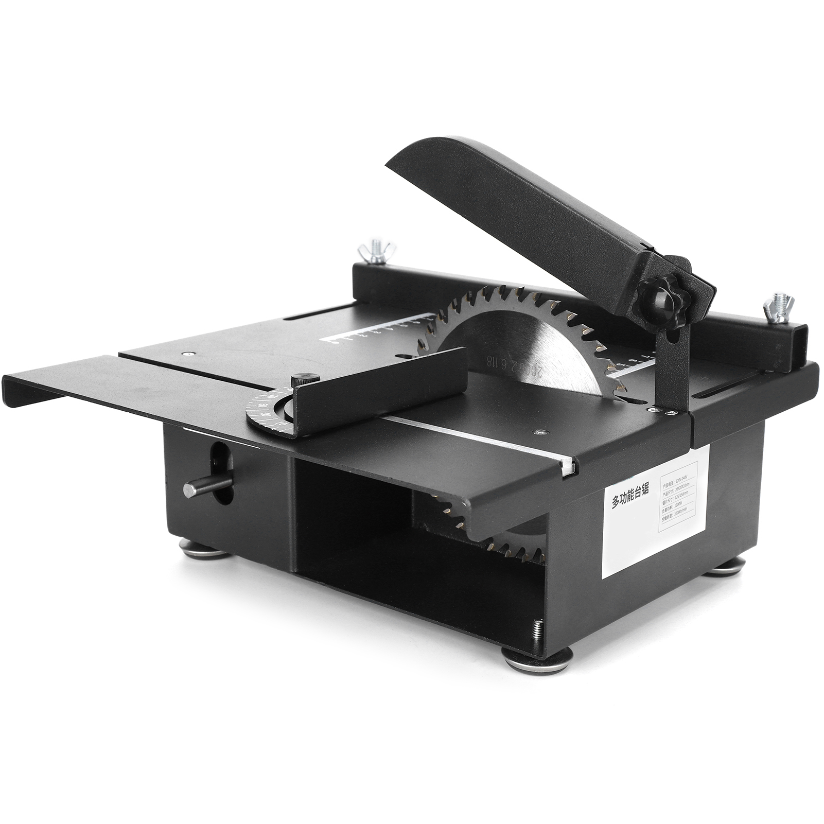 Table Saw, Woodworking Table Saw, 1200W Table Saw Set Thick Metal Plate