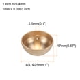 thumbnail image 2 of Uxcell 10pcs 40L Botones de Costura Redondos de Metal 25mm 1" para Reemplazo de Manualidades, 2 of 6