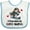 White and Blue, variant on Inktastic Skiing Beagle Puppy Skier Boys or Girls Baby Bib