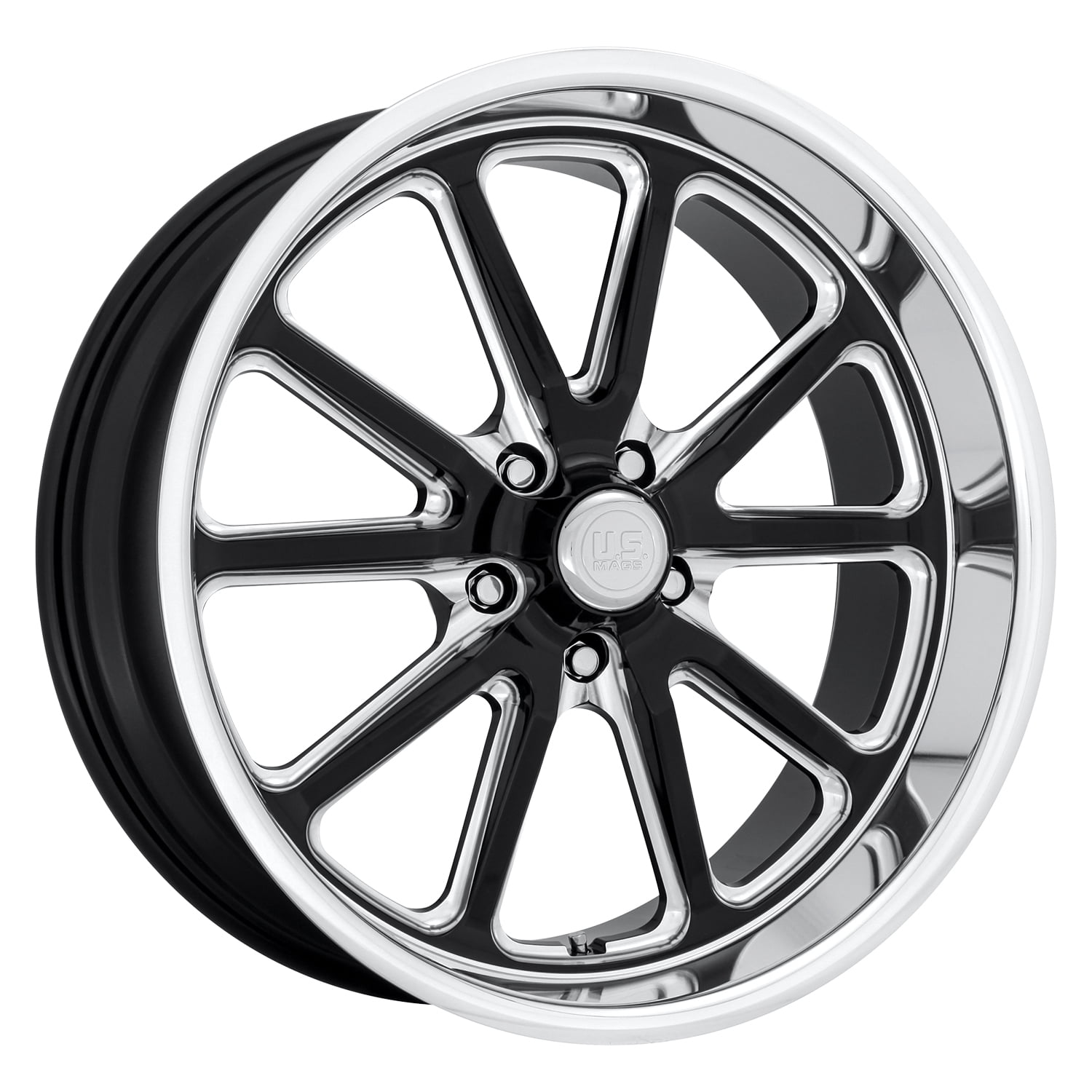 Us Mag rambler 17x8 5x120.65 1et 72.56mm gloss black milled wheel
