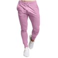 thumbnail image 2 of Mens Elastic Waistband Sweatpants With Drawstring Zipper Pockets Athletic Workout Track Pants Men Fall Winter Pants, 2 of 5