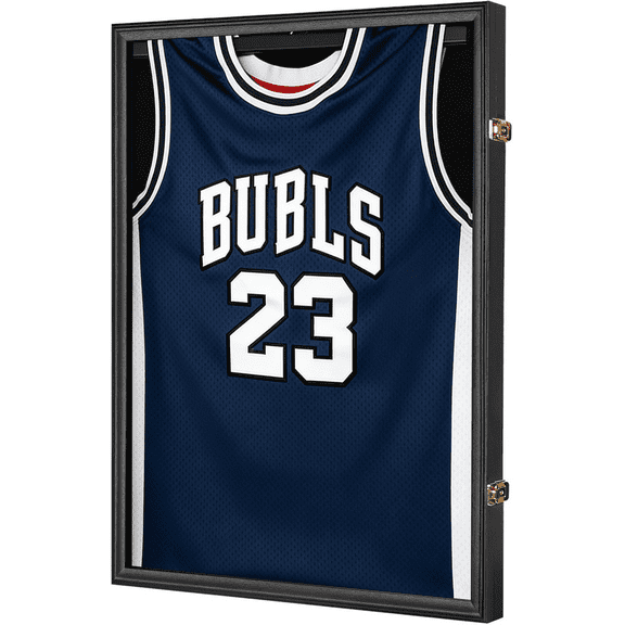 Jersey Display Frame Case 31.25" x 31.25" Anti Fade Matte Black Shadow Box