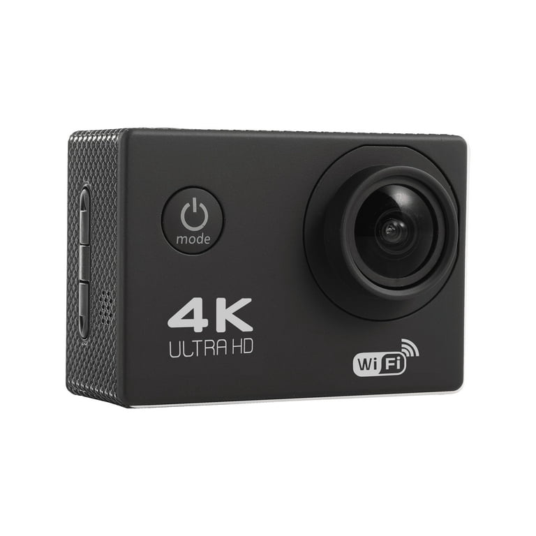 4K Sport Ultra HD Caméra d'action 4K WiFi Ultra HD DV 16MP 170° + Kit d' accessoires - Noir à prix pas cher