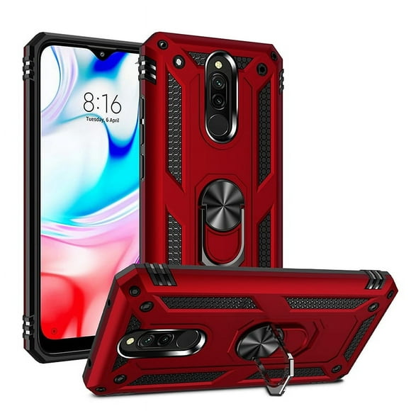Funda de teléfono para Xiaomi Redmi 8 y Redmi 8A de Uso Rudo Shockproof + Cristal 9D