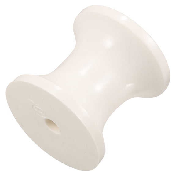 ADDHAT 1Set White Plastic Trailer Roller Wheel for Boat Owners and Trailer Users in Towing