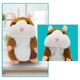 thumbnail image 3 of Lindo hámster parlante de peluche animal de peluche muñeca juguetes de registro de sonido (marrón) Likrtyny juguetes de los niños, 3 of 7