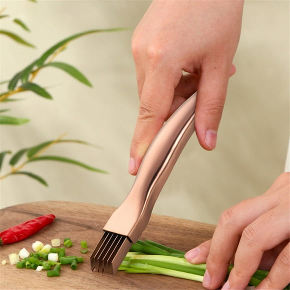 Ggdda Silk The Stainless Steel 2024 New Scallion Cutter Shopped Onion Scallion Shredder Kitchen Onion Shredder For Chopping Cutting (Clearance)