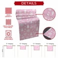 thumbnail image 5 of Table Runner 13x36in Inches Long, Abstract Geometric Tree StarLinen Washable Dresser Scarf Winter Snowflake on PinkKitchen Dinning Tablerunners for Holiday/Party/Wedding/Home Tables Decor, 5 of 9