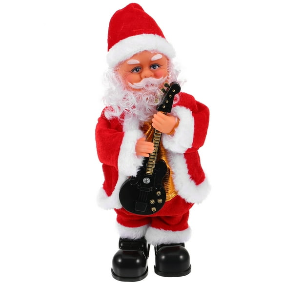 EeaseMX Adorno de muñeca de Papá Noel, muñeca de diseño eléctrico, decoración del hogar para fiesta de Navidad