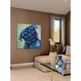 thumbnail image 3 of "Black Pug II" Painting Print on Wrapped Canvas, 3 of 7