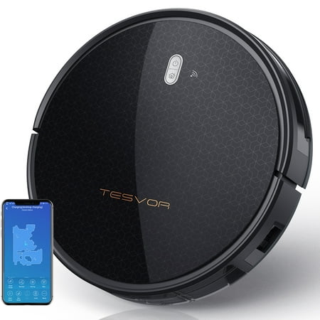 Tesvor M1 Robot Vacuum, 4000Pa Strong Suction Robotic Vacuum Cleaner, 5200mAh Battery