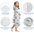 thumbnail image 7 of White Cow Milk Cloud Pattern Hooded Bath Towel，50"x30" for Ages 3 To 12 Kids, Quick Dry Lightweight Soft Microfiber Hood Beach Towel Cover Up for Kids, 7 of 7