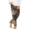 thumbnail image 2 of Xecao Cat Family Print Teenagers' Pajama Pants Long Sleep Pants Soft Elastic Waist Pajama Bottoms Elastic waist with 2 Pockets 5-16 Years-XS(5-6), 2 of 6
