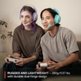 thumbnail image 5 of SteelSeries Arctis Nova 3P Wireless Multi-Platform Gaming Headset - Mobile App Control, 40 HR Battery, Neodymium Magnetic Drivers, 2.4GHz/Bluetooth, PS5, PS4, PC, Switch, Mobile - Aqua, 5 of 9
