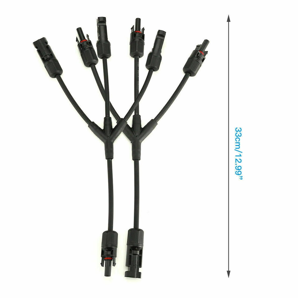 Solar Panel Y Branch Cable Connection Waterproof Adapter Connector Extension ( 1 to 3 )