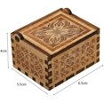 thumbnail image 5 of Can't Help Falling In Love Wood Music Box, Antique Engraved Musical Boxes Case For Birthday Present Kid Toys, 5 of 5