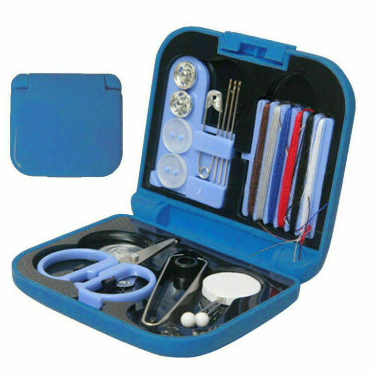 Bkfydls Hardware Tools Power Tools, Travel Sewing Kit Thread Needles Mini Case Plastic Scissors Outdoor Hot Set , Screw on Clearance, Size: 2.76*2.56*