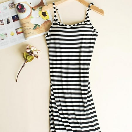 

Womens Nightgowns Solid Color Modal Night Shirts Paded Cami Sleep Dress