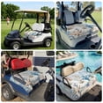 thumbnail image 6 of Golf Cart Seat Covers for 2 Seater,Thanksgiving Coastal Microfiber Cart Seat Towel Blanket,Blue White Pumpkin Starfish Coral Absorbent Breathable NonSlip Bench Seats Protector for Golf Course 51"x31", 6 of 9