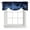 DarkBlue Black, variant on Tie Up Valances for Windows, Forest Botanical Adjustable Valance Curtains Window Treatment for Living Room/Bedroom Windows, Night Retro Pastoral Rod Pocket Kitchen Curtains & Drapes 54x18 Inch