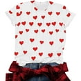 thumbnail image 5 of LIBRCLO Valentines Day Womens Tops Short Sleeve Graphic Tees, Casual Holiday Crewneck T Shirts, 5 of 5