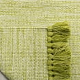 thumbnail image 3 of SAFAVIEH Montauk Justin Solid Braided Cotton Runner Rug, Olive/Green, 2'3" x 7', 3 of 5