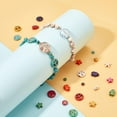 thumbnail image 5 of 488 Pcs Colorful Turquoise Beads Theme Turquoise Loose Spacer Beads Skull Peace Sign Cross Starfish Beads Charm for Jewelry Making Bracelet Necklace Crafting Colorful, 5 of 6