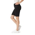 thumbnail image 3 of Angels Forever Young Women's 360 Sculpt 9" Mid-Rise Denim Bermuda Shorts, 3 of 3