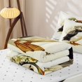 thumbnail image 5 of jejeloiu Wedding Seagull Couple Zipper Twin Comforter Sets with Fitted Sheet and 2 Pillowcases Kids,Watercolor Love Bird Print Zipper Bedding Set For Girls,Reversible,4 Pieces, 5 of 7