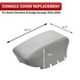 thumbnail image 4 of KBH Center Console Lid Armrest Cover for 2011-2020 Dodge Durango & Jeep Grand Cherokee, Leather Skin Upholstery Replacement for Car Accessories Interior, Gray, 4 of 7