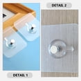 thumbnail image 2 of MLINS 40 pcs Self Adhesive Hooks Heavy Duty Door Wall Adhesive Wall Hooks for Hanging Pictures, 2 of 8