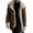 Coffee, variant on Mens Welding Jacket Plus Size Lapel Long Sleeve Padded Thicken Sheepskin Mens Jackets Y2K,Coffee,5XL