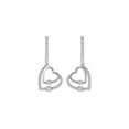 thumbnail image 2 of ARAIYA FINE JEWELRY 14K White Gold Round Lab-Grown Diamond Heart Earrings (1/3 cttw, VS1 Clarity, D-E Color), 2 of 7